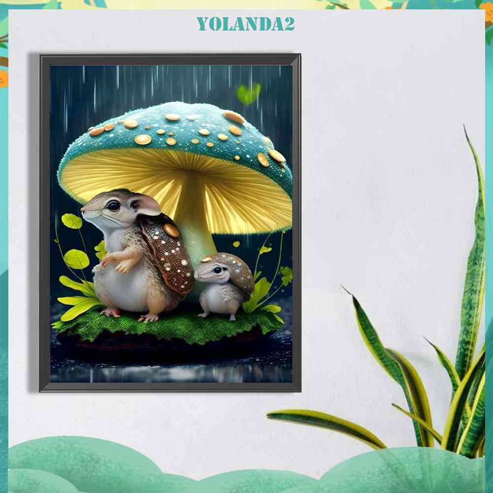 Tranh Đính Đá Kim Cương Toàn Bộ 5D DIY Hình Vẽ Sóc Trang Trí Nhà Cửa