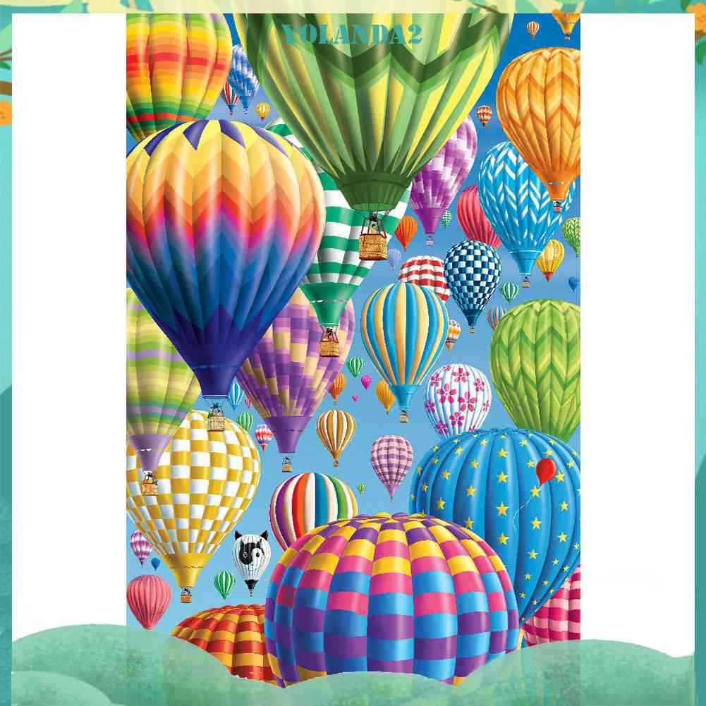 Tranh Đính Đá Kim Cương Toàn Bộ 5D DIY Hình Khinh Khí Cầu