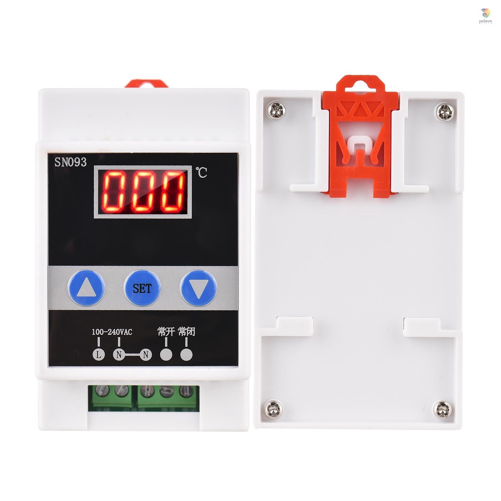 Bộ Điều Khiển Nhiệt Độ Một Chiều Có Đèn LED Kỹ Thuật Số 110-240V