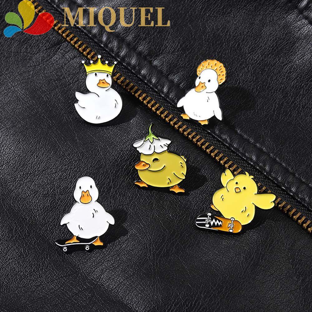 Ghim Cài Áo Hình Chú Ngỗng / Gà Con Hoạt Hình Tráng Men Dễ Thương