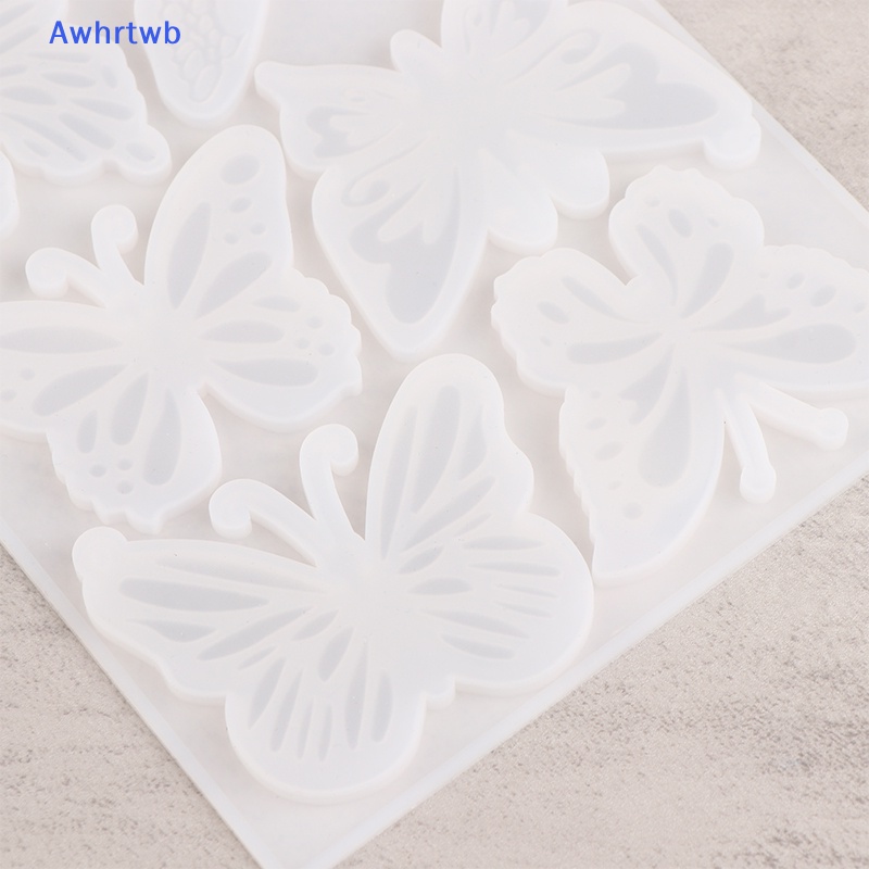 1 Khuôn Silicon Làm Móc Khóa Hình Bướm DIY Mới