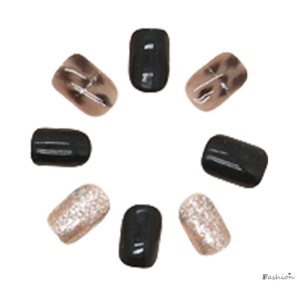 Móng Tay Giả Màu Bạc Lấp Lánh Thời Trang Cho Nữ