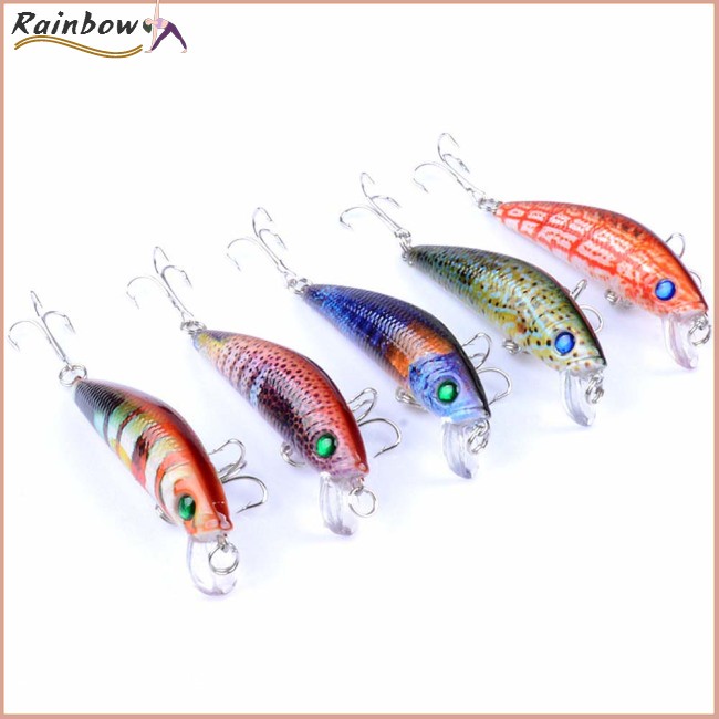 Mồi Câu Cá Giả Bằng Nhựa Cứng Mắt 3D 7cm 8.2g