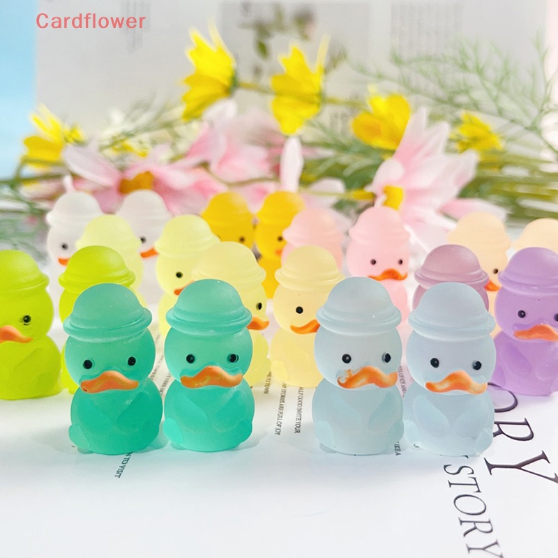 Bộ 5 Vịt Đồ Chơi Bằng Nhựa Phát Sáng Trong Bóng Tối Trang Trí Nhà Búp Bê Mới