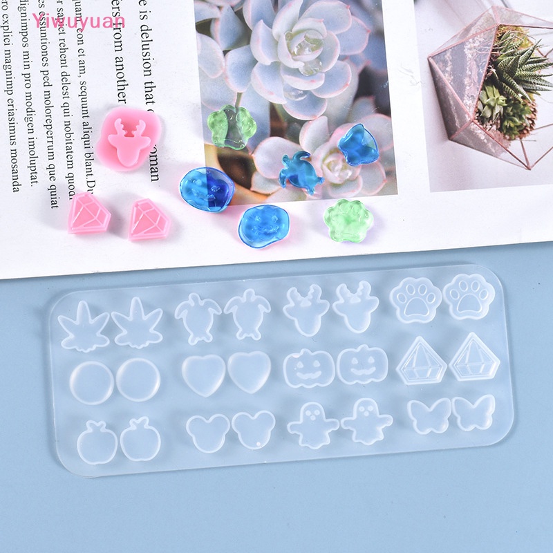 Khuôn Silicon Làm Bông Tai Đồ Trang Sức Mini DIY Mới
