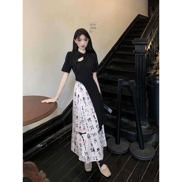 Áo Thun Ngắn Tay Phong Cách Trung Hoa Thời Trang Mùa Hè 2023 Cho Nữ 2022