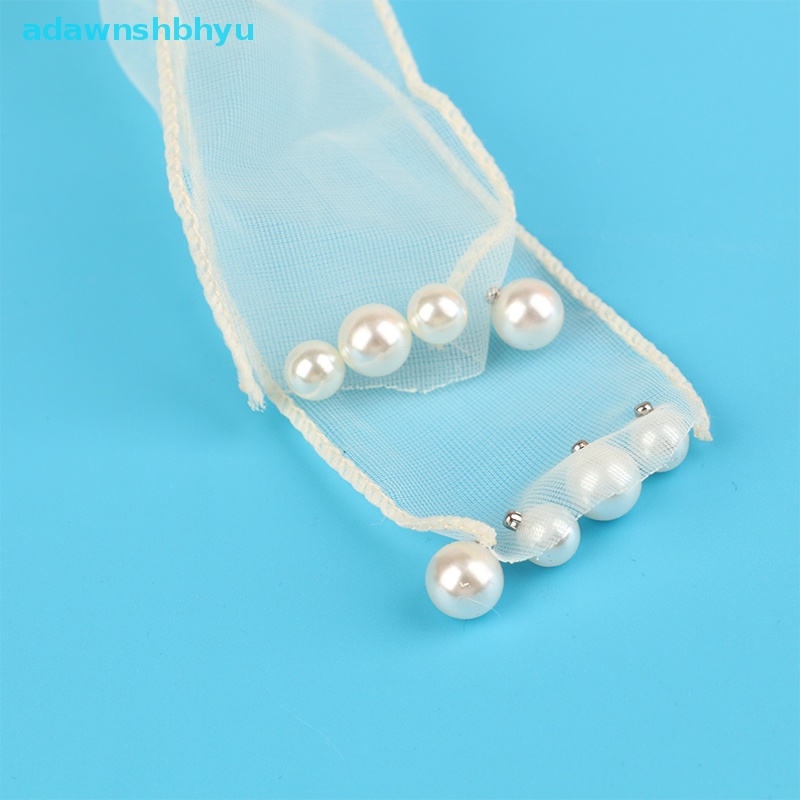 Kẹp Tóc Nơ Đính Ngọc Trai Giả Màu Đen Thời Trang