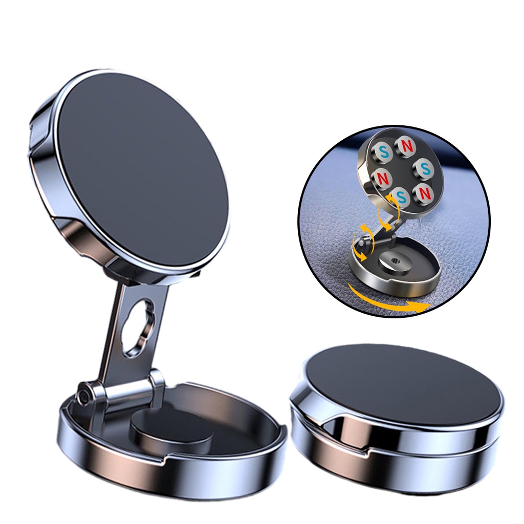 Giá Đỡ Điện Thoại Từ Tính Xoay 360 Độ Trên Xe Hơi Tiện Dụng° Giá Đỡ Điện Thoại Có Nam Châm Xoay Được Tiện Dụng