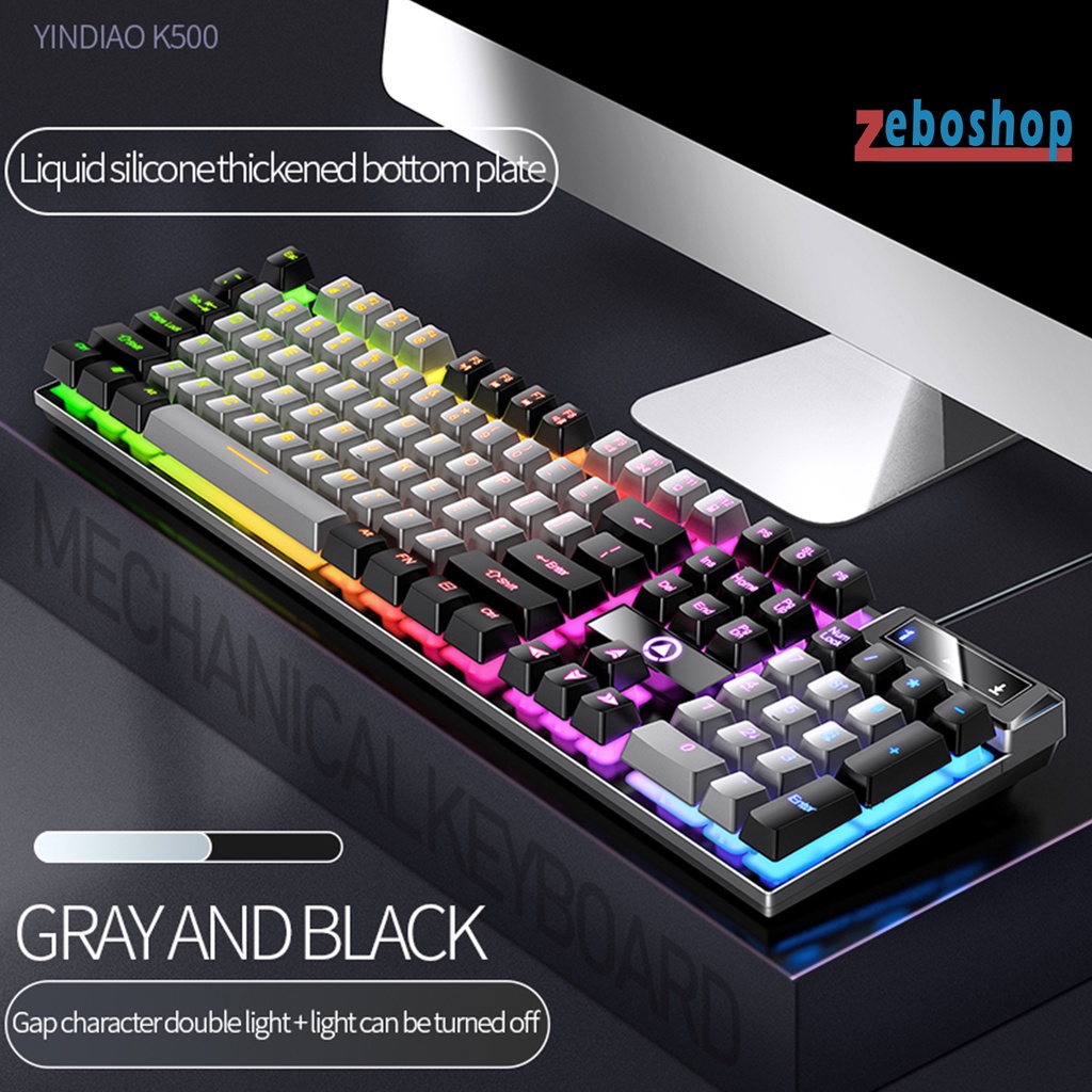 Bàn Phím Cơ K500 104 Phím Nhiều Màu Sắc Dành Cho Game Thủ