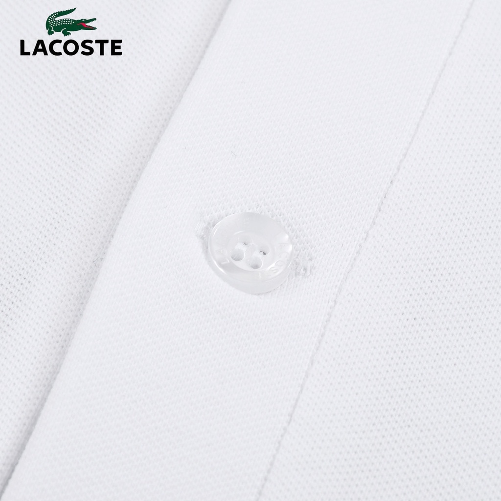 Áo Thun Polo Lacoste Tay Ngắn Màu Trơn Thời Trang Công Sở Cho Nam