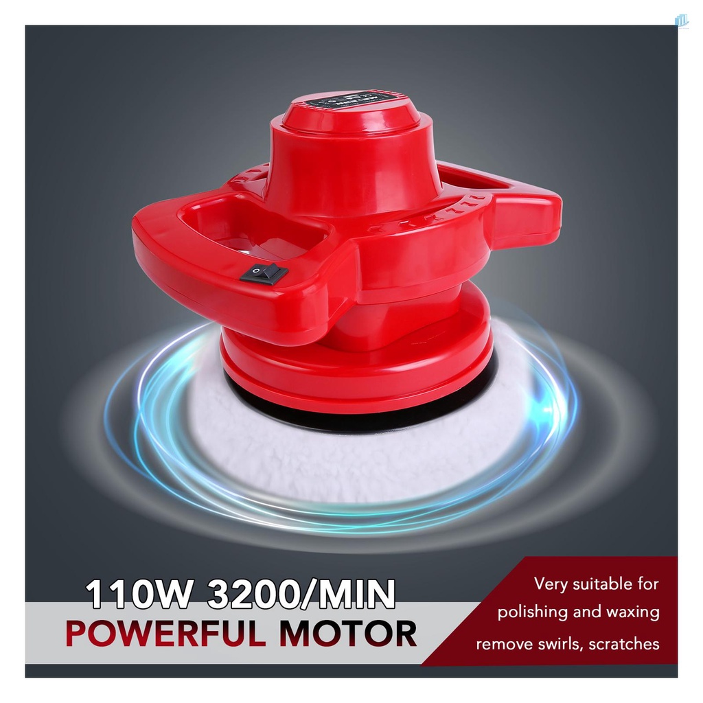 Máy Đánh Bóng Xe Hơi Hai Tay Cầm 10-inch Meterk 2Mwvn 3200RPM Chất Lượng Cao