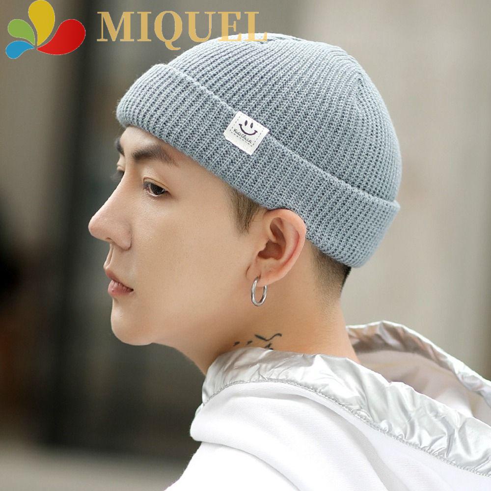 Mũ Len Beanie Họa Tiết Mặt Cười Và Chữ Thời Trang Thu Đông Hàn Quốc