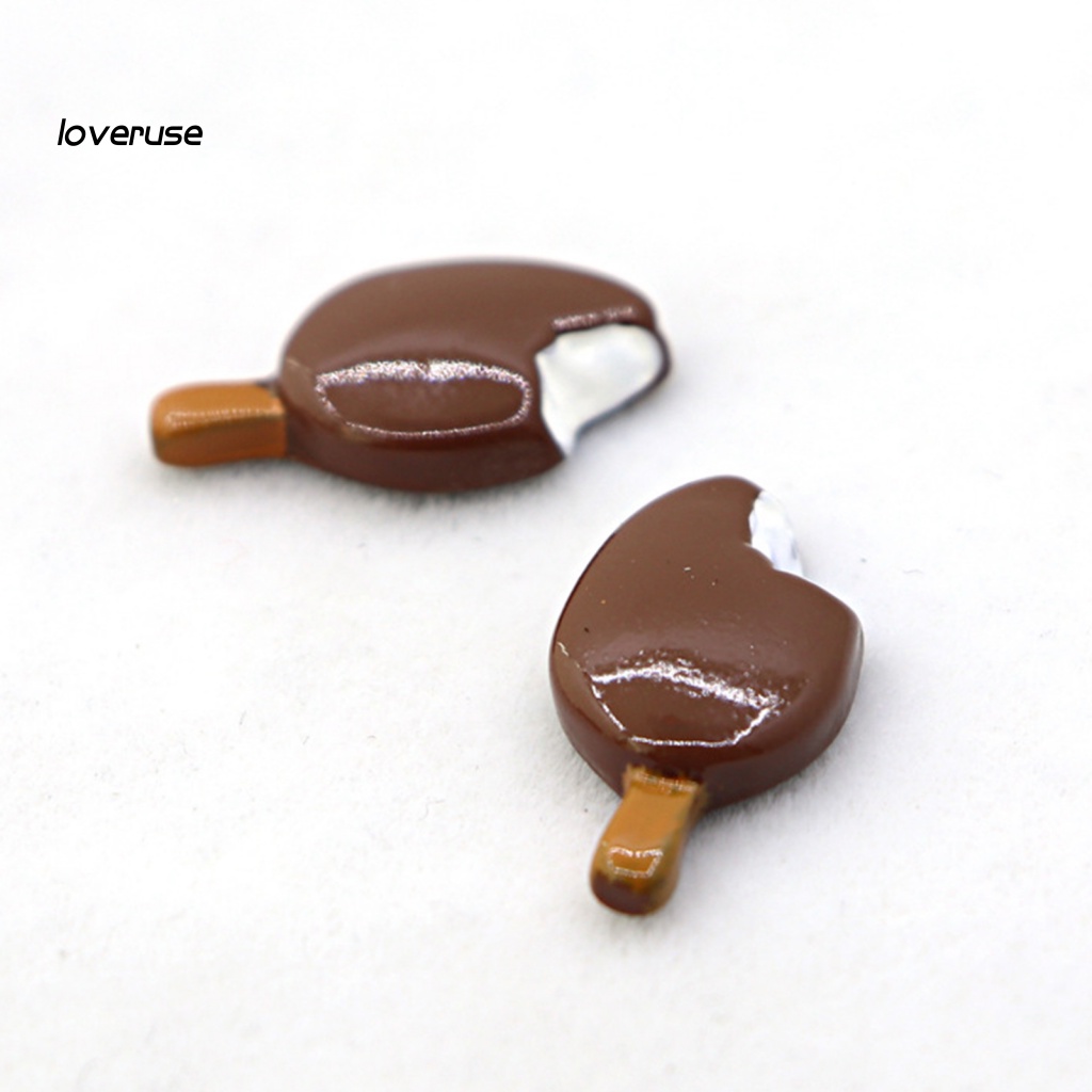 Set 5 Mô Hình Bánh Ngọt / Món Tráng Miệng Bằng Nhựa Resin Nhỏ Gọn Dành Cho Búp Bê