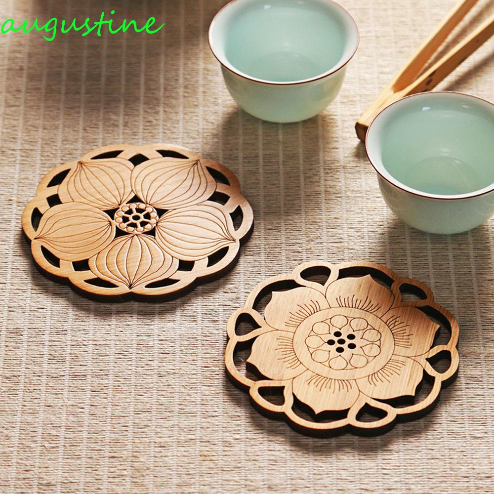 Tấm Lót Cốc Trà / Cà Phê Phong Cách Kungfu Cổ Điển Siêu Bền Tiện Dụng Cho Nhà Bếp