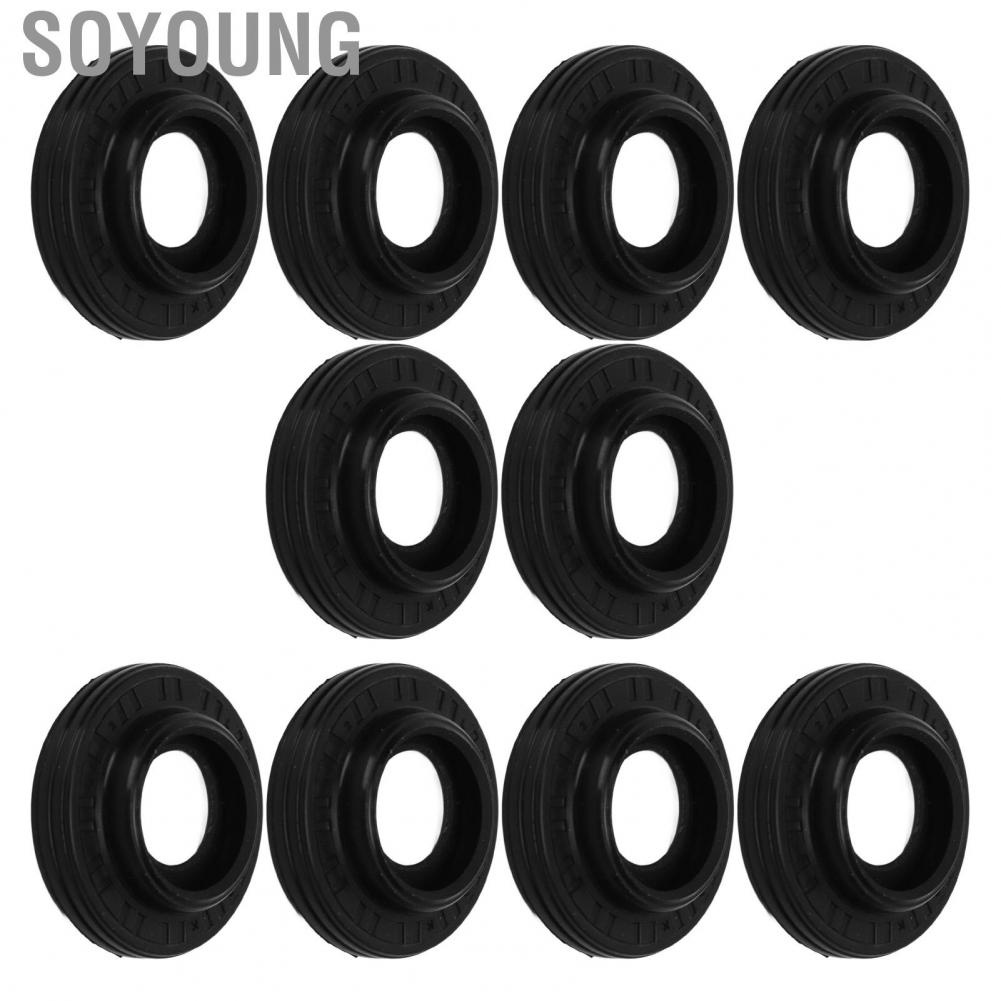 Soyoung AC Compressor Oil Seal  Black Moisture Resistant AC Compressor Shaft Seal Kit 10 PCS Perfect Match  for DKS32C AC Compressor