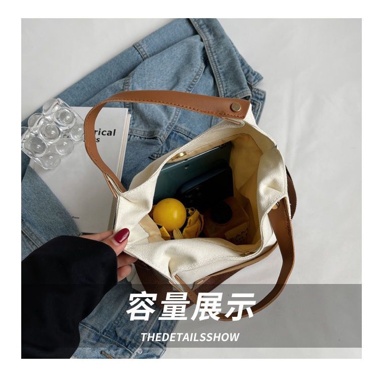 Túi Xách Canvas Cỡ Lớn Phong Cách Nhật Bản Cho Nữ