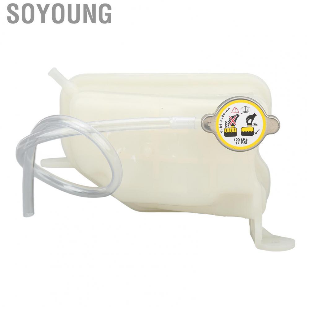 Soyoung Radiator Expansion Tank  Clear Scale Coolant Expansion Tank MB924891 Seamless Fit ABS  for Car