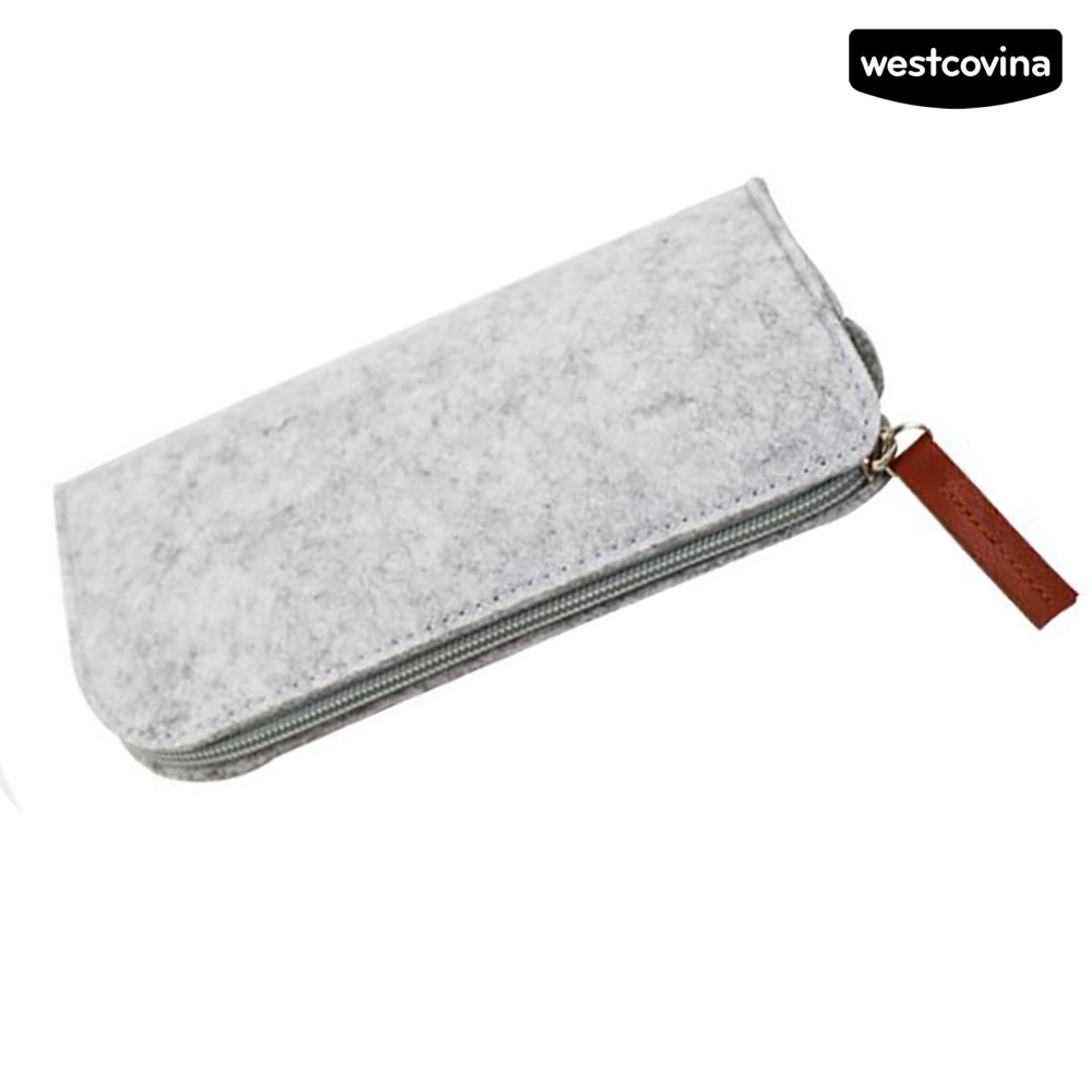 [COD]♪Túi Đựng Bút Dạng Phẳng Có Khóa Kéo Di Động Sắp Xếp Gọn Gàng Cho