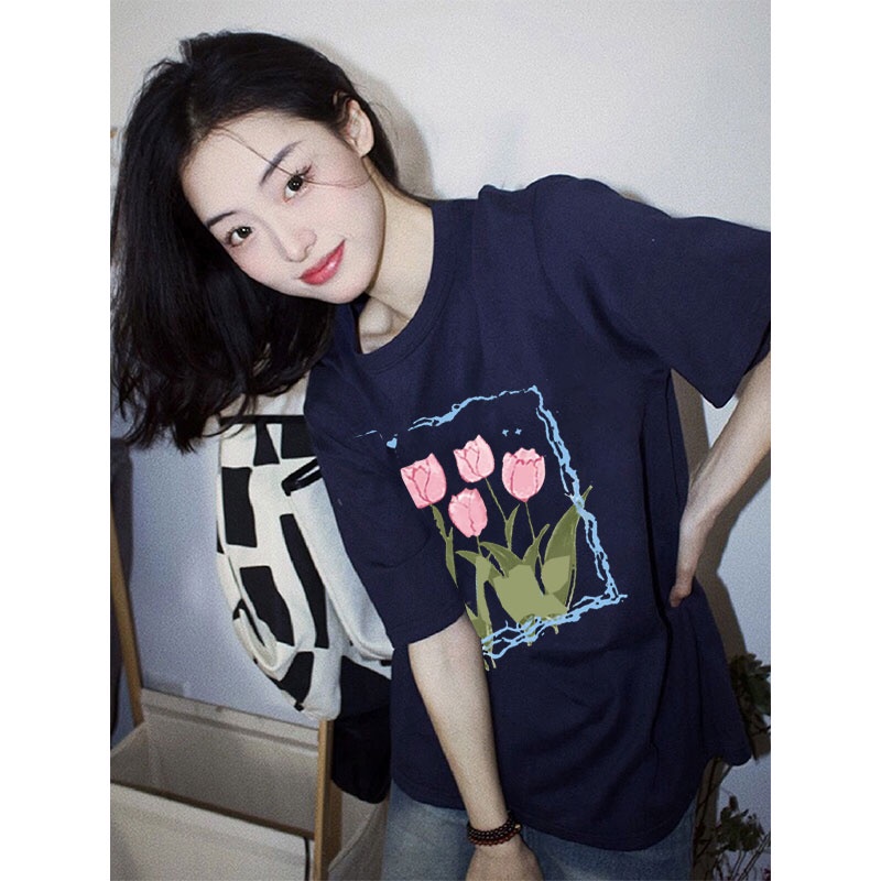 Áo Thun Unisex 100% Cotton Nguyên Chất Ngắn Tay Phong Cách Hàn Quốc Mới NRVP 2023