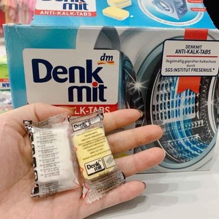Viên vệ sinh, tẩy rửa máy giặt Denkmit, tách lẻ sét 10v - xuất xứ Đức