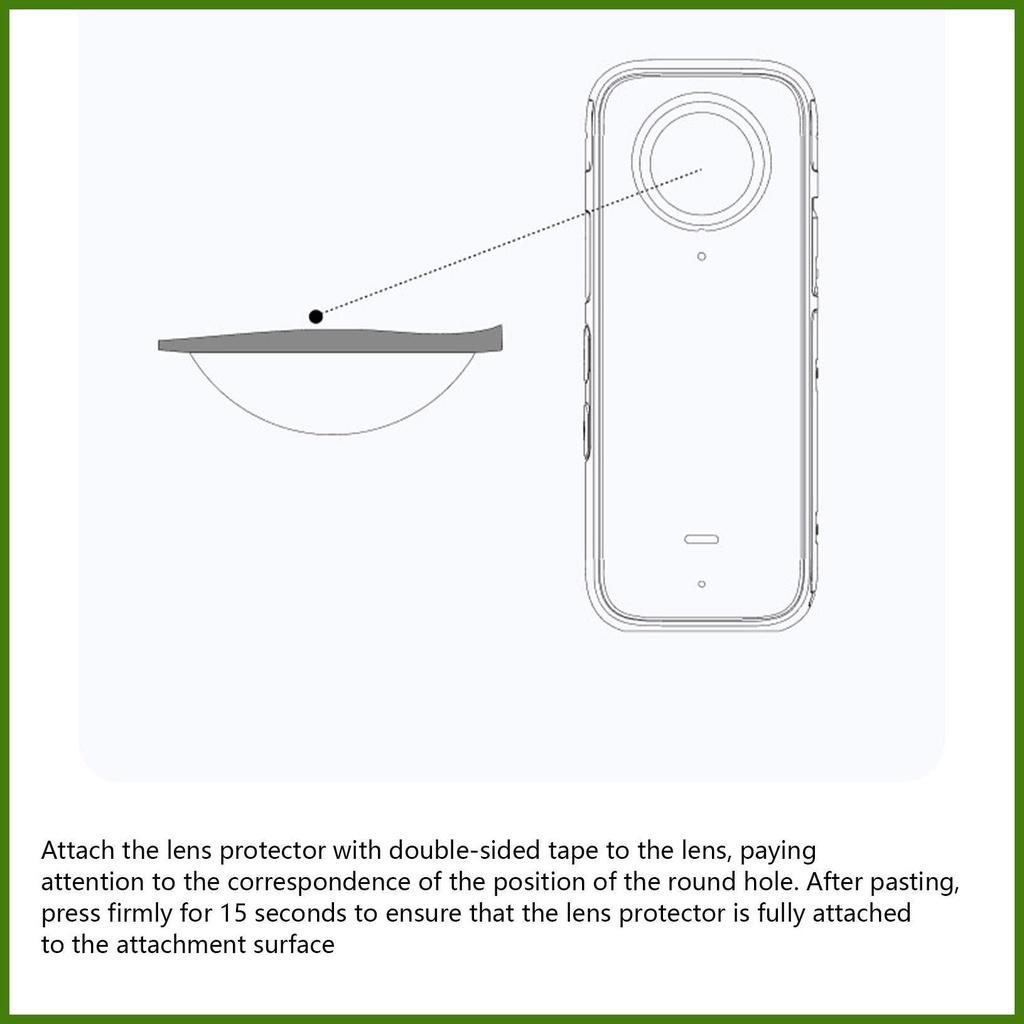 Miếng Dán Bảo Vệ Ống Kính Máy Ảnh Chống Thấm Nước Cho INSTA 360 X3