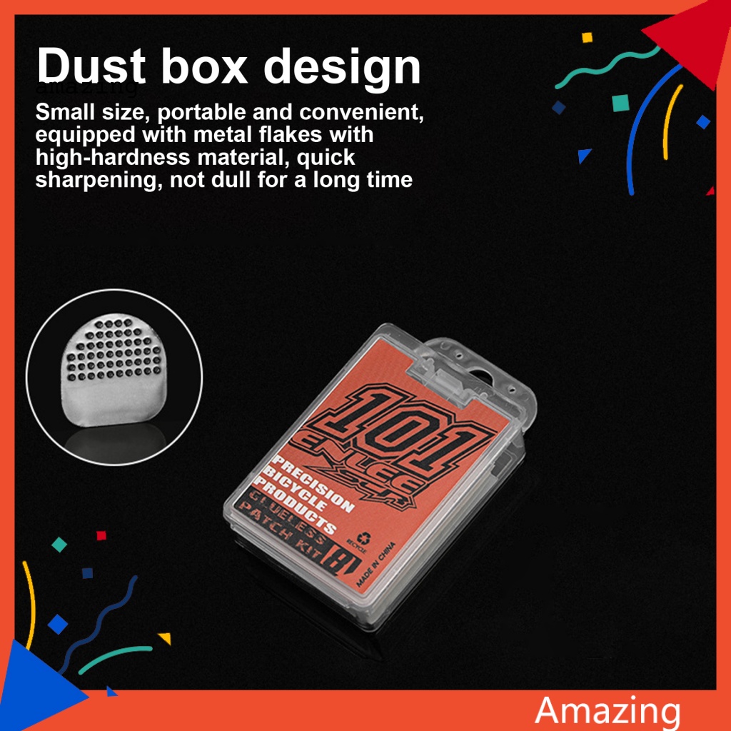 1 Hộp Miếng Dán Cao Su Vá Lốp Xe Chống Trượt