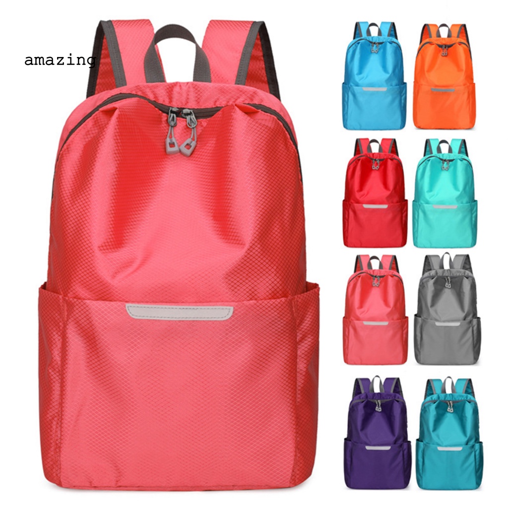 Ba Lô Leo Núi Màu Sắc Đơn Giản Trọng Lượng Nhẹ Có Khóa Kéo