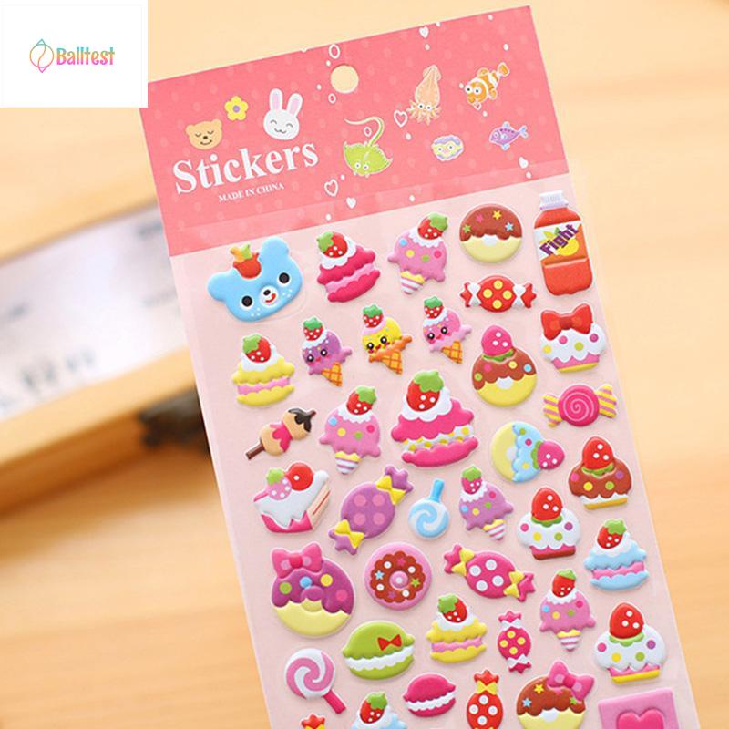 💜Hình dán sticker 3d nổi cute chống nước chữ động vật siêu nhân công chúa dễ thương trang trí cho bé trai gái