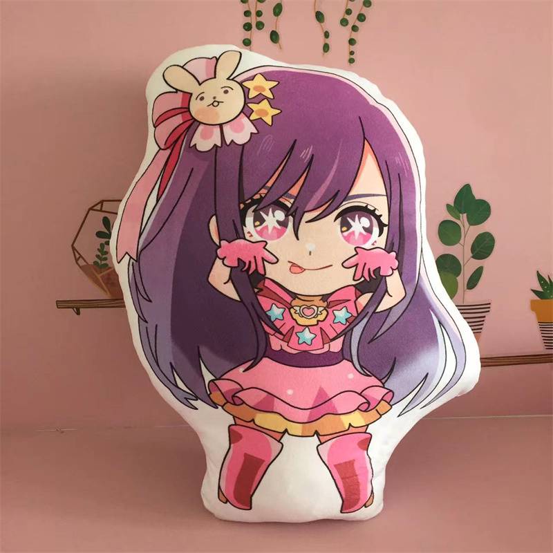 Móc Khóa Hình Búp Bê Nhồi Bông Hoshino Ai Aqua Ruby Arima Kana