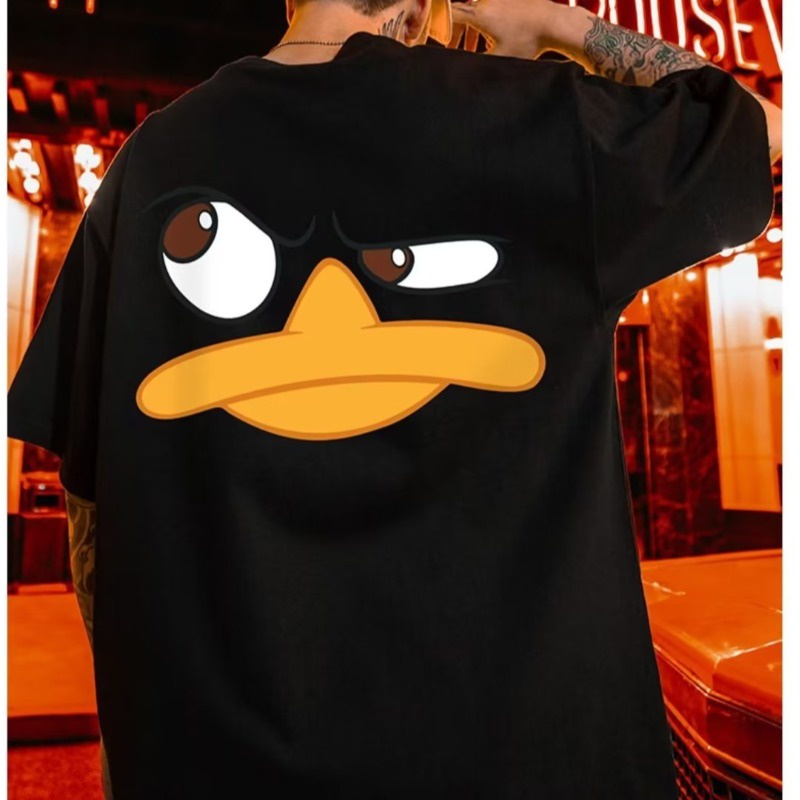 Áo Thun Tay Ngắn Dáng Rộng In Họa Tiết Đôi Mắt To Phong Cách Hip hop Thời Trang Cho Nam Và Nữ Size M-8XL