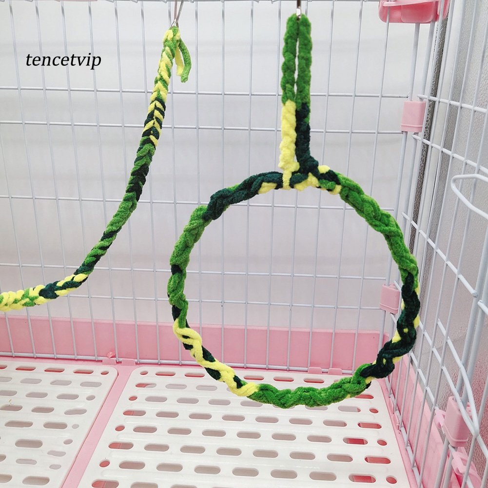 Set 4 Xích Đu Đồ Chơi Nhiều Màu Sắc Siêu Thú Vị Dành Cho Chim Vẹt / Chuột Hamster