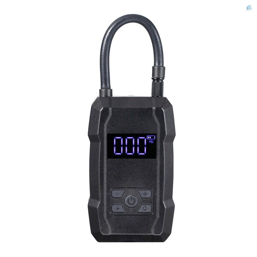 Máy Bơm Hơi Lốp Không Dây Màn Hình LCD Kỹ Thuật Số 150 PSI 6000mAh Có Thể Sạc Lại