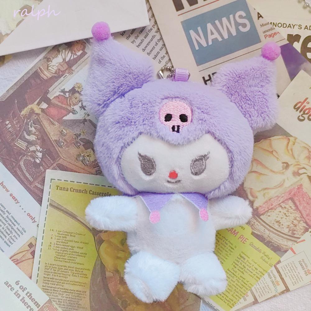 Móc Khóa Nhồi Bông Mềm Mại Hình Kuromi Thời Trang Trang Trí Ba Lô Đi Học / Giáng Sinh