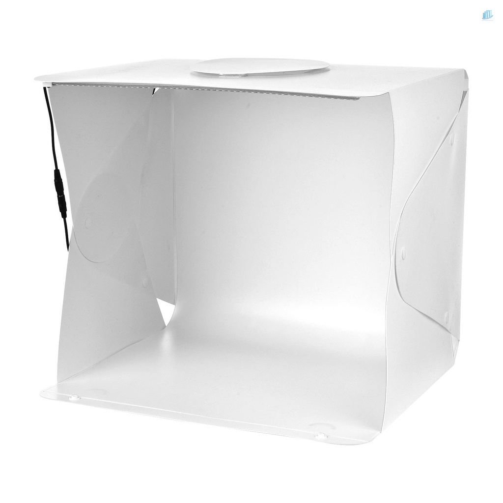 Hộp Đèn Chụp Ảnh Mini Andoer 40cm / 15.7inch 10W 2800K-5800K Có Thể Điều Chỉnh Độ Sáng Kèm Kẹp Điện Thoại / Máy Tính Để Bàn