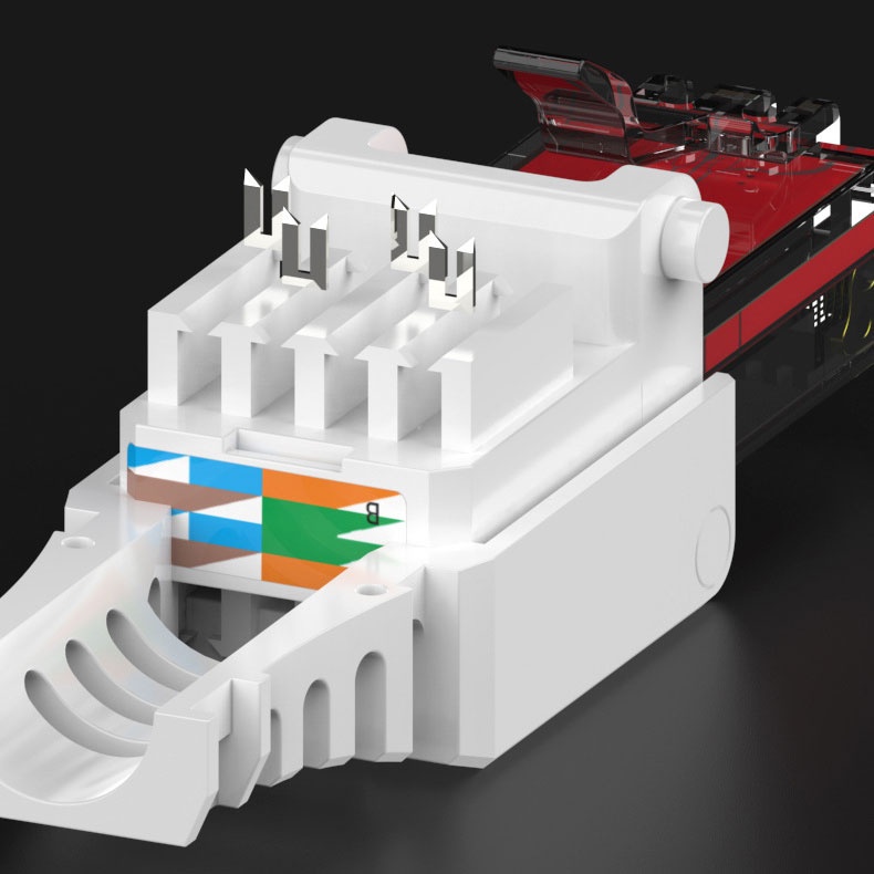 1 Phích Cắm Kết Nối Mạng Internet 23AWG Sang 26AWG RJ45 CAT6