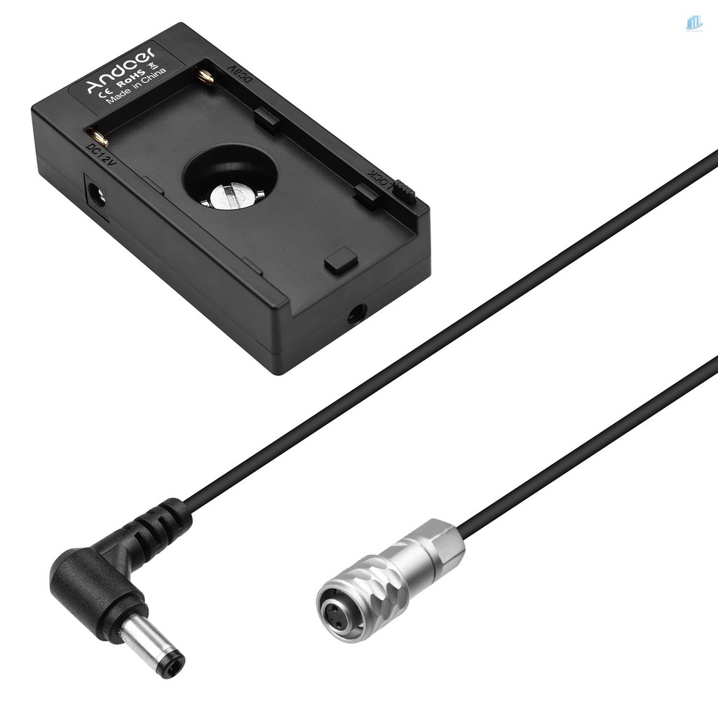 Bộ Chuyển Đổi Giá Đỡ Pin + Cáp Nguồn BMPCC 4K / 6Ks Cho smartwatchinone Andoer NP-F970 F750