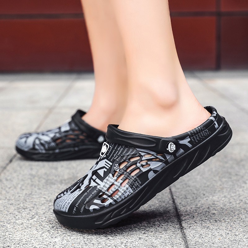 38-49 dép sandal dép xốp dép rẻ dép đen dép đi biển không thấm nước tông nam chất lượng cao dép nam