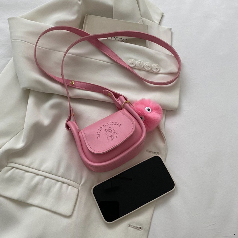 CHERLKOLRS Túi Da Đeo Chéo mini Đựng Son Môi / Tai Nghe Thời Trang Cho Nữ