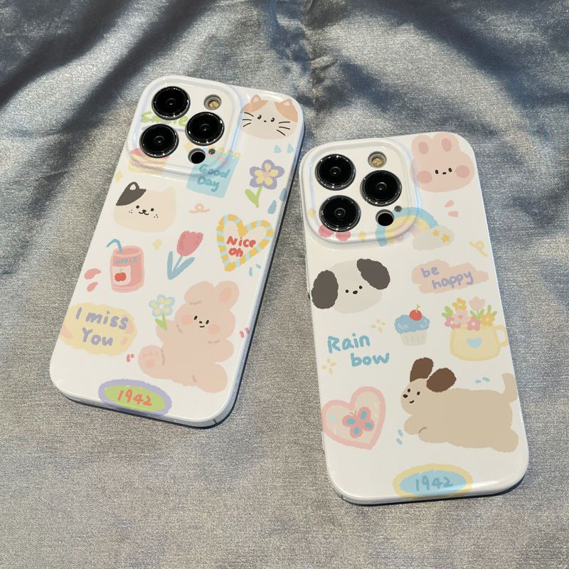 Ốp Điện Thoại Cứng Họa Tiết Động Vật Đơn Giản Cho Iphone Xs / 7iPhone12 / 11 148 / / 13plus promax