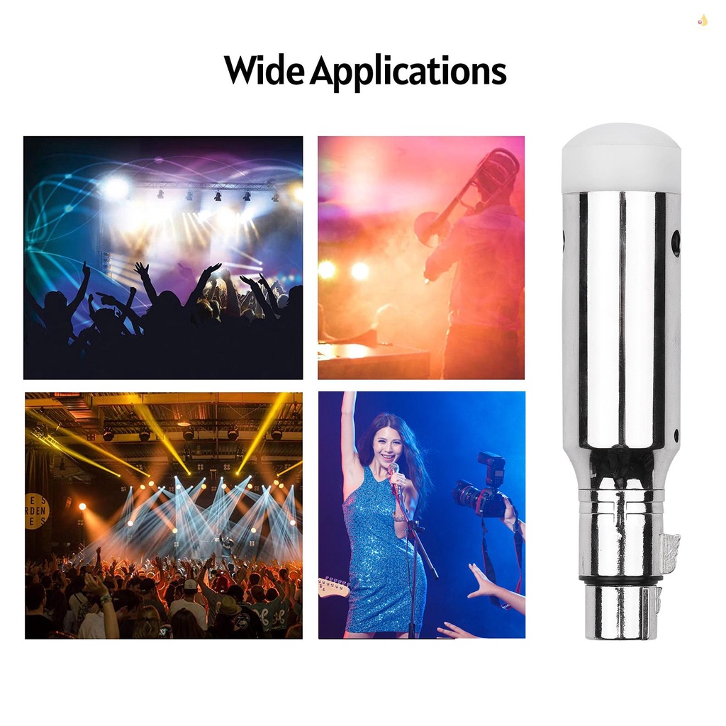 Ăng Ten Mini 2.4G Nhận Tín Hiệu DMX512 3 Pins XLR Tích Hợp Pin Lithium Có Thể Sạc Lại Cho Đèn Sân Khấu DJ Disco