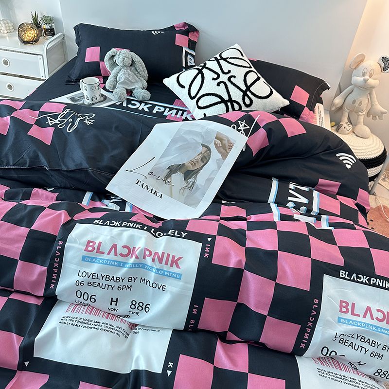 Bộ Chăn Ga Và Vỏ Gối In Hình Nhóm Nhạc blackpink 1.8 Jin Zhixiu LISA