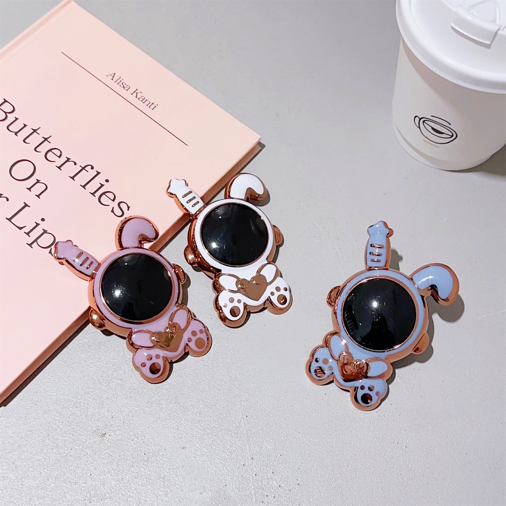 Ốp Điện Thoại Họa Tiết Chú Thỏ Có Túi Khí Và Giá Đỡ Nhẫn Cho iphone