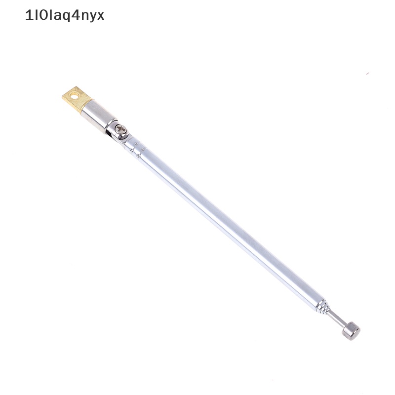 1 cái 37cm 5 phần Telescopic thép không gỉ AM FM Đài phát thanh phổ ăng ten mới