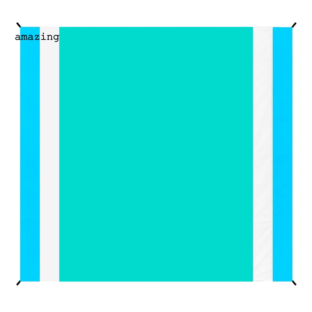 1 Bộ Thảm Cắm Trại Kèm Chốt Cố Định Chống Ẩm Dễ Mang Theo