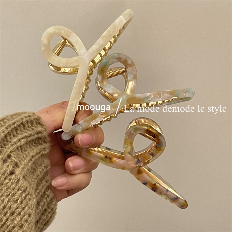 Kẹp Tóc Cá Mập Bằng Kim Loại Cao Cấp Phiên Bản Hàn Quốc Cho Nữ