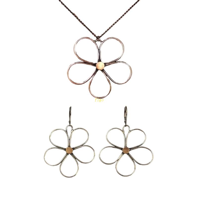 Bông Tai Bạc Hình Hoa Dạng Dây Xích Thời Trang Dành Cho Nữ