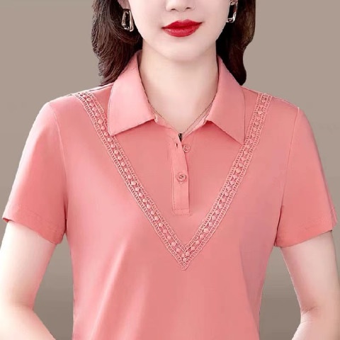 Áo Thun polo Tay Ngắn Màu Trơn Size Lớn Phong Cách Mới