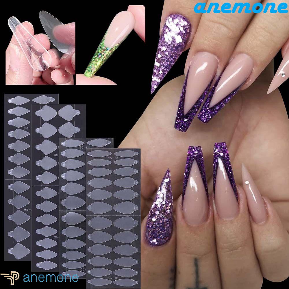 Tấm 24 Móng Tay Giả Tự Dính Bằng Poly Tiện Dụng