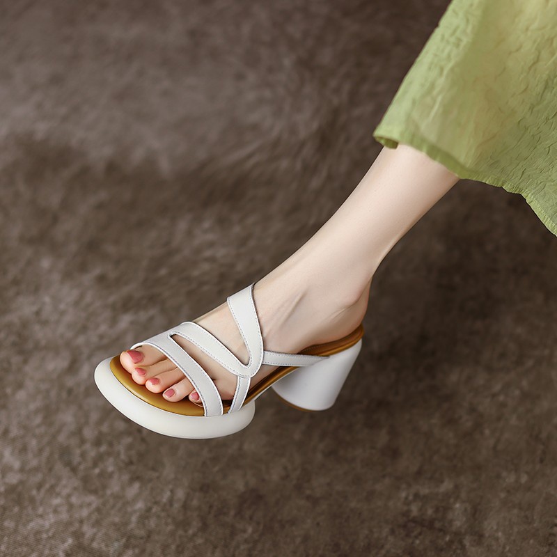 Duoya Dép Sandal Da Mềm Đế Dày Chống Thấm Nước Thời Trang Mùa Hè Cho Nữ