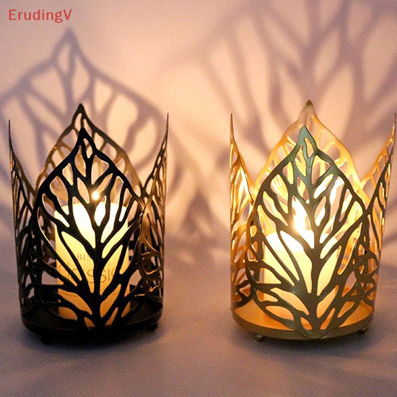 Giá Đỡ Đèn Hình Chiếc Lá Bằng Kim Loại Độc Đáo Trang Trí Bàn Tiệc Cưới